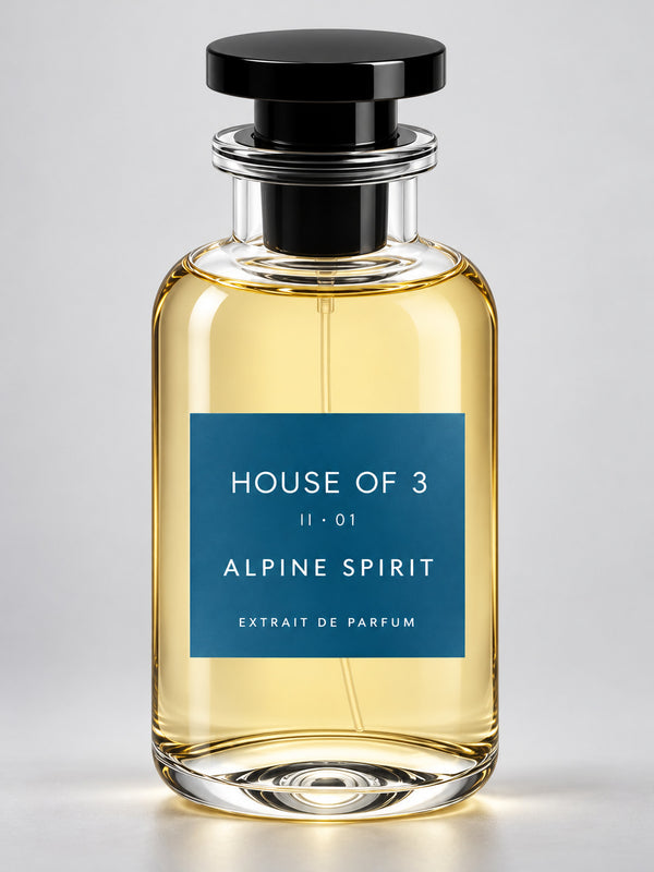 HOUSE OF 3 II · 01 ALPINE SPIRIT – Studioaufnahme, blaues Label und helles Strohgold